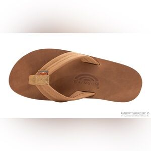 Rainbow Woman Classic Brown Flip Flop 302Alt - Size 10.5 Double Layer Arch